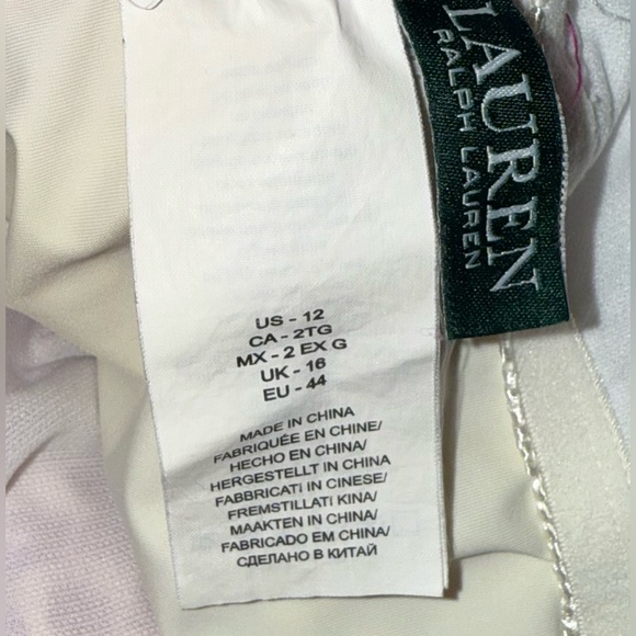 Lauren Ralph Lauren Hawaiian Floral Bandeau One Piece
Swimsuit Halter size 12 - Picture 5 of 5